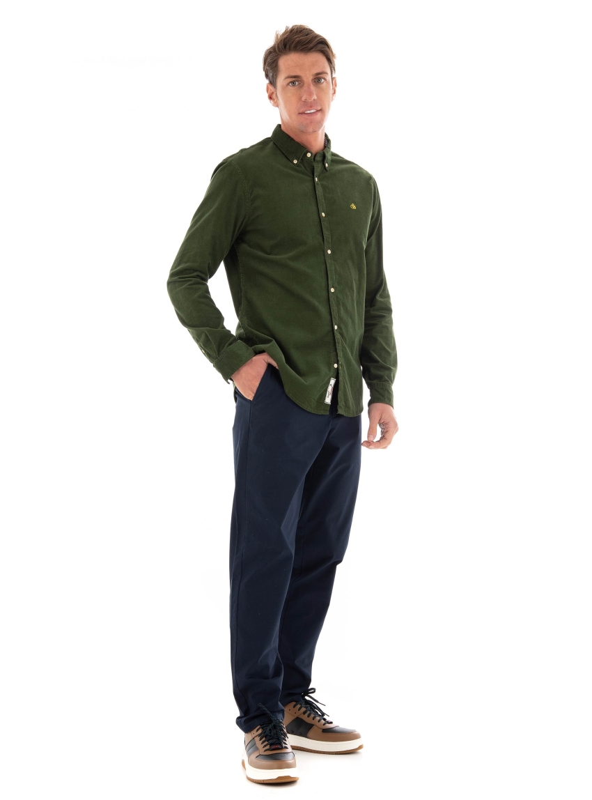 Les Deux Jared Twill Chino Pants - Dark Blue