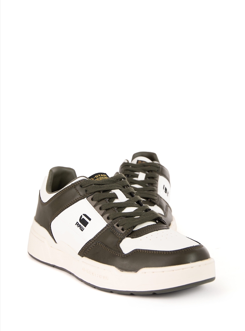 G-Star Attacc Block Leather Look Sneakers - Dark Green