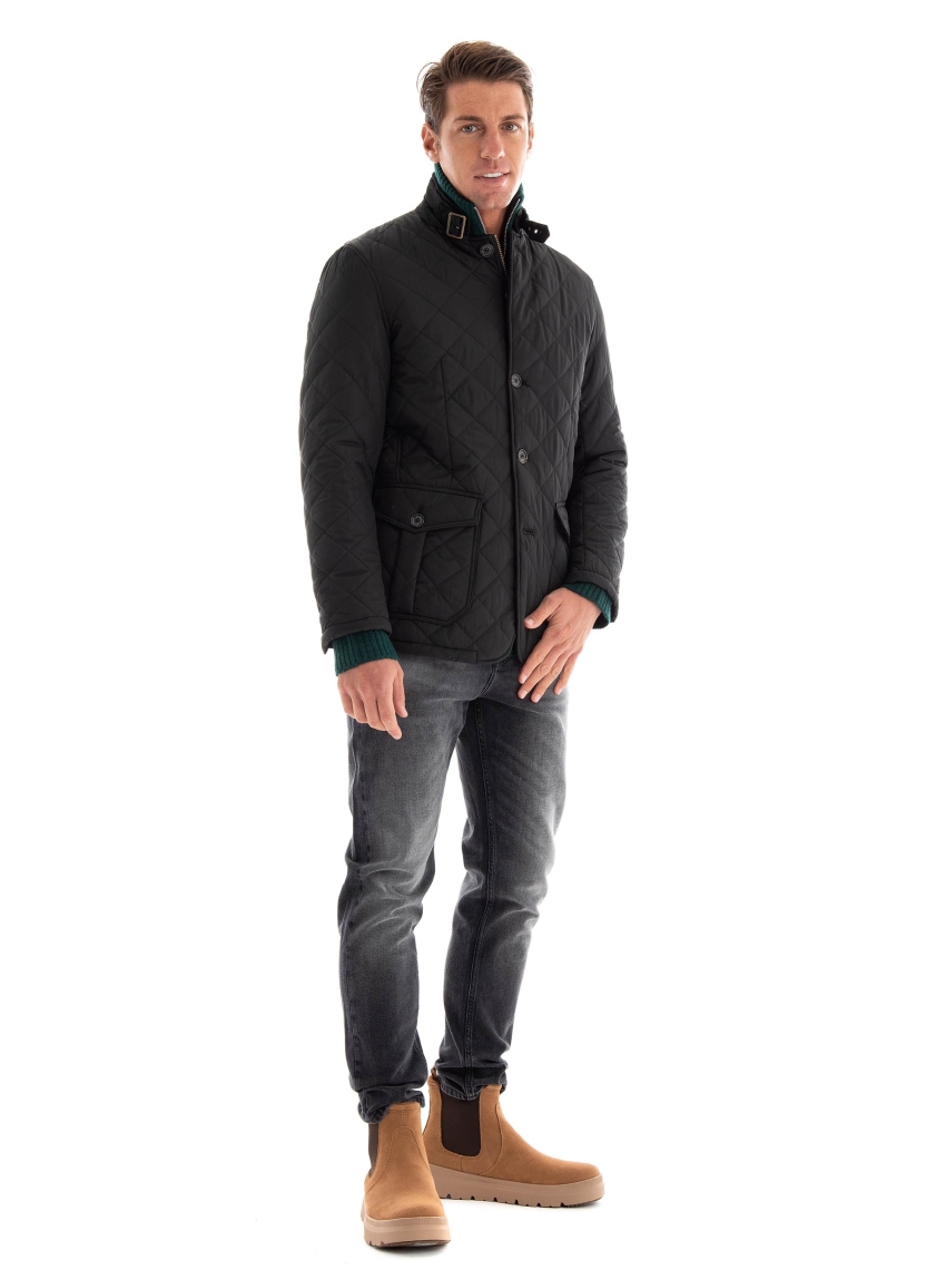 Barbour Quilted Lutz Jacket - Black