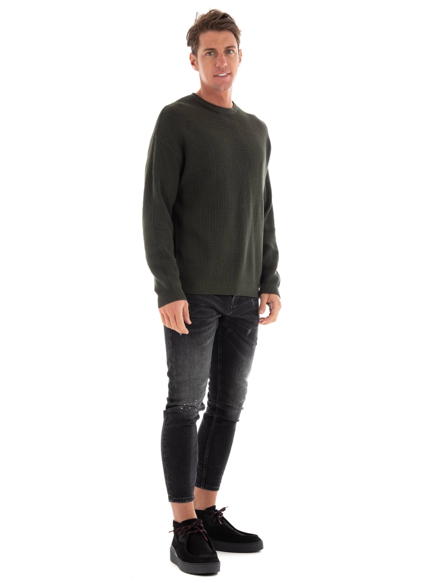 Gabba Cape Rib Knit - Dark Green