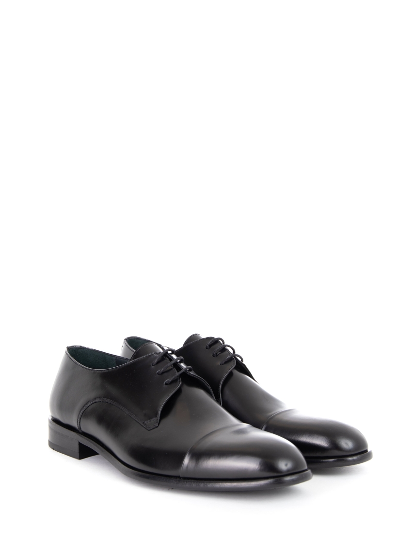 Per La Moda Derby Shoes - Black