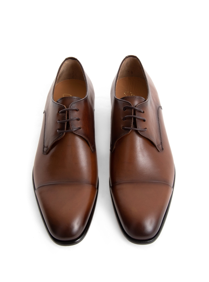 Per La Moda Derby Shoes - Brown