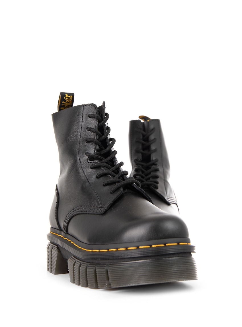 Dr Martens Audrick 8-Eye Boot Nappa Lux Platform Boots - Black