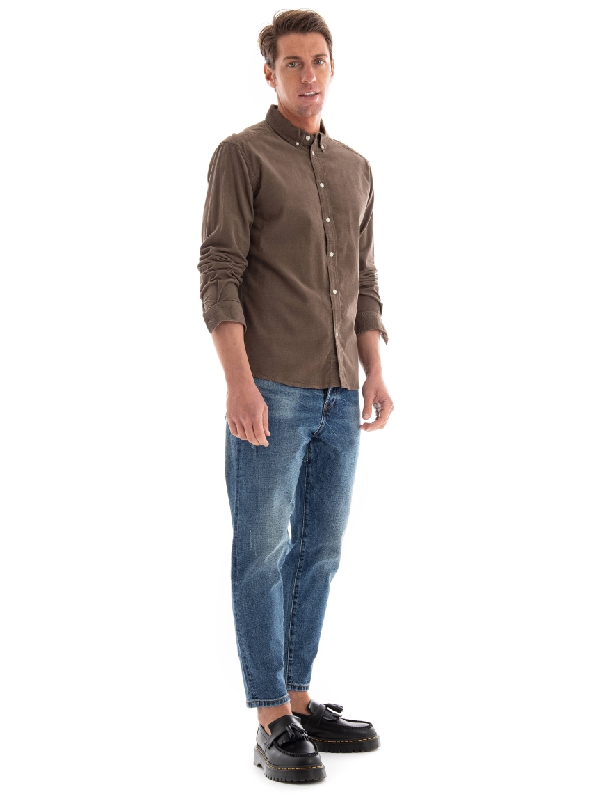 Les Deux Christoph Corduroy Shirt - Taupe