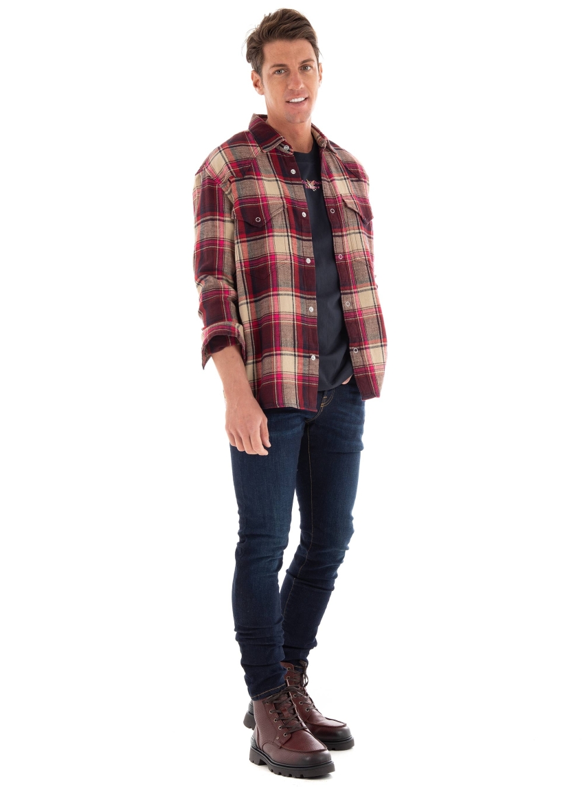 Marc O Polo X Chevignon Relaxed Fit Checkered Fit - Multi Colors