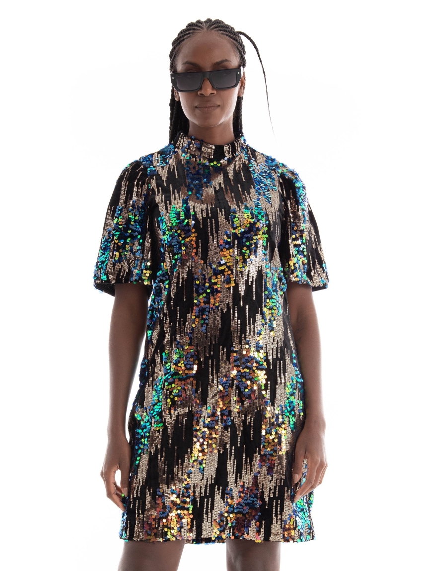 Vero Moda Sora 2/4 Short Dress - Black