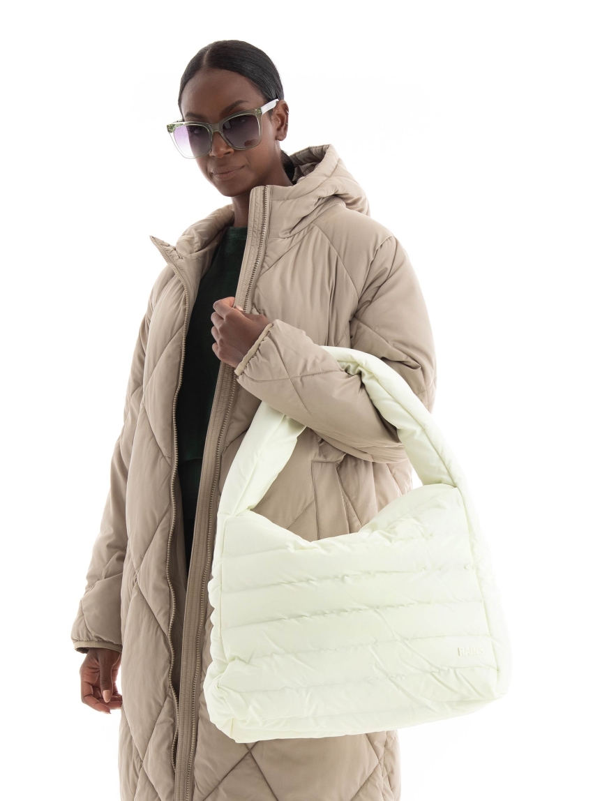 Rains Bator Puffer Tote Bag - Off White