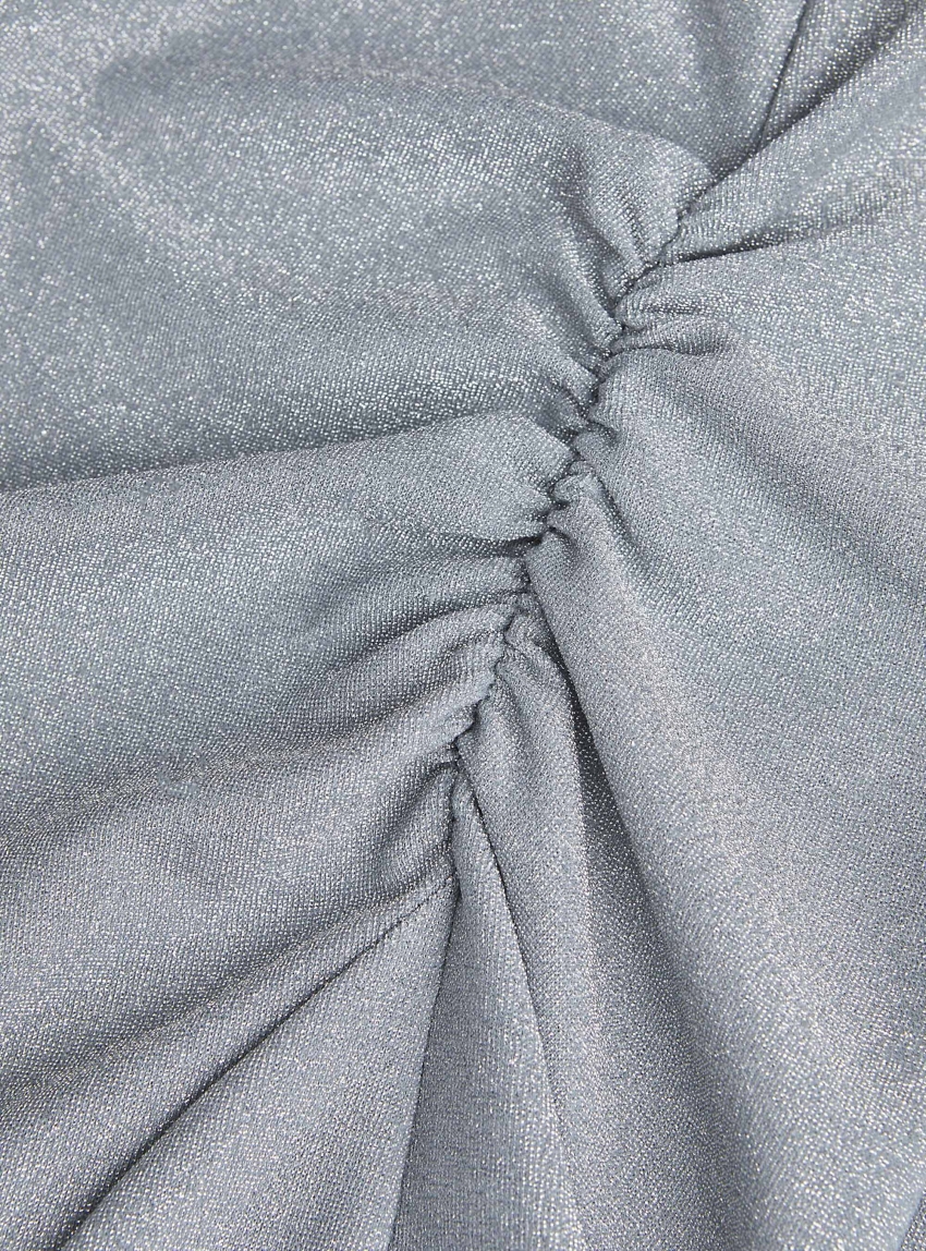 JJXX Zia Glitter Ankle Dress - Silver