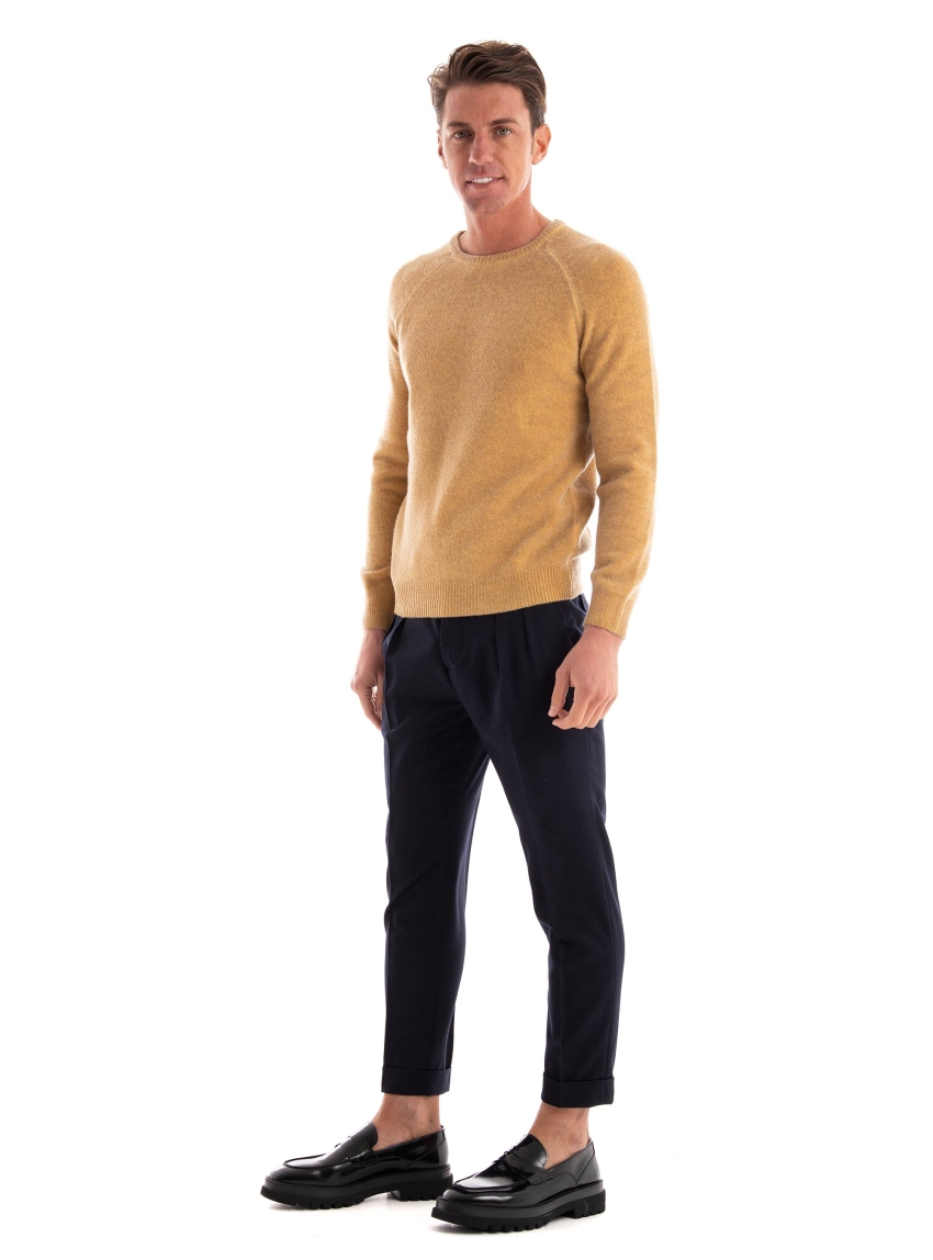 Paul Miranda Crew Neck Knit - Mustard