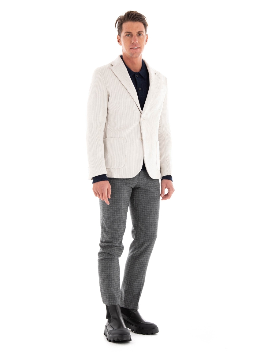 Paul Miranda Corduroy Blazer - Off White