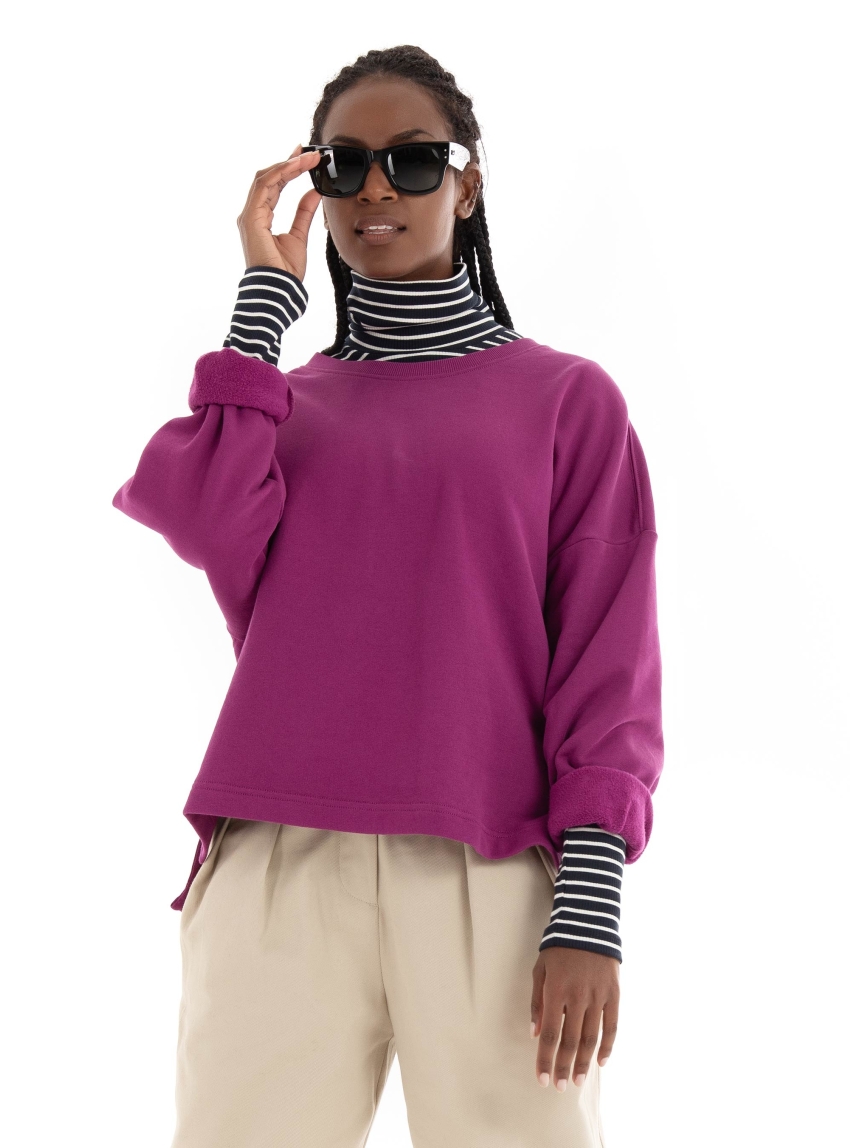 Marc O Polo x Chevignon Relaxed Sweatshirt - Magenta