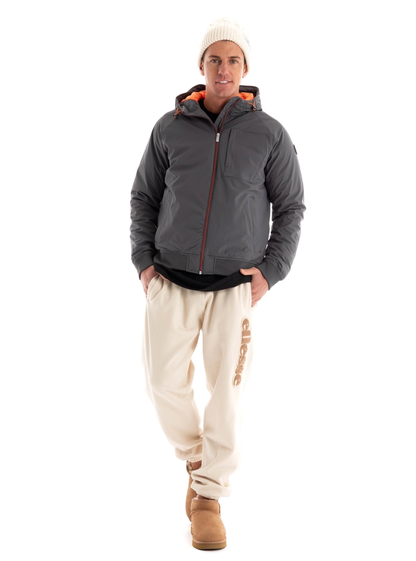 Scotch & Soda Stretch Padded Hooded Jacket - Grey