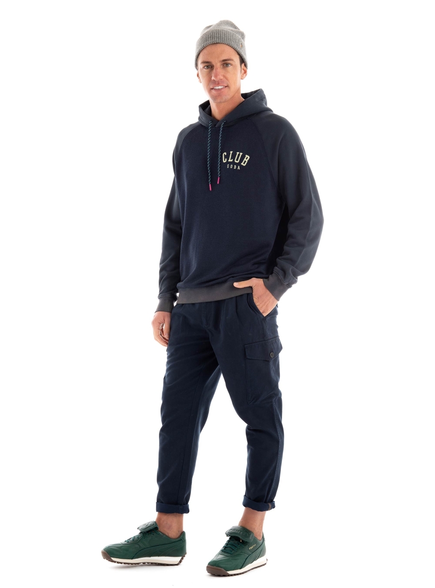 Scotch & Soda Twilt Twill Pleated Cargo Pants - Denim