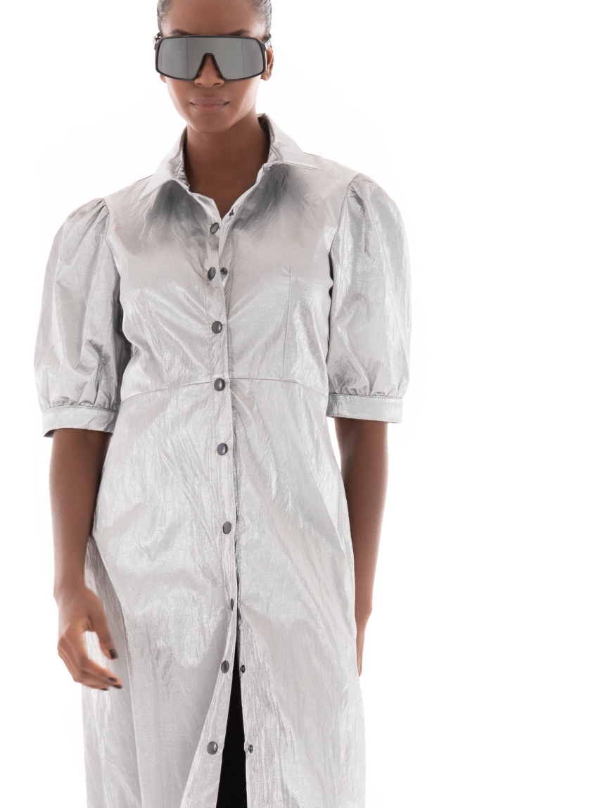 Collectiva Noir Flor Dress - Silver