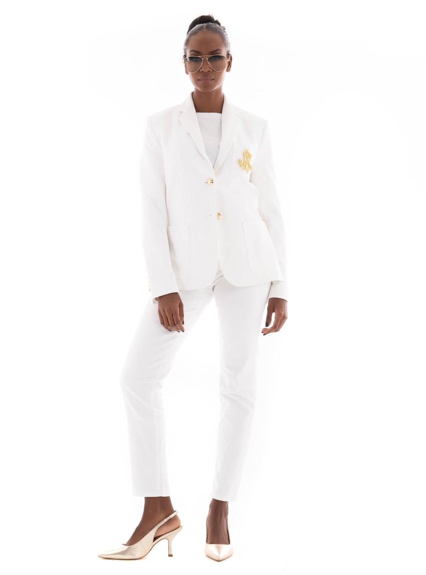LAUREN Ralph Lauren Low Rise Straight Jeans - White