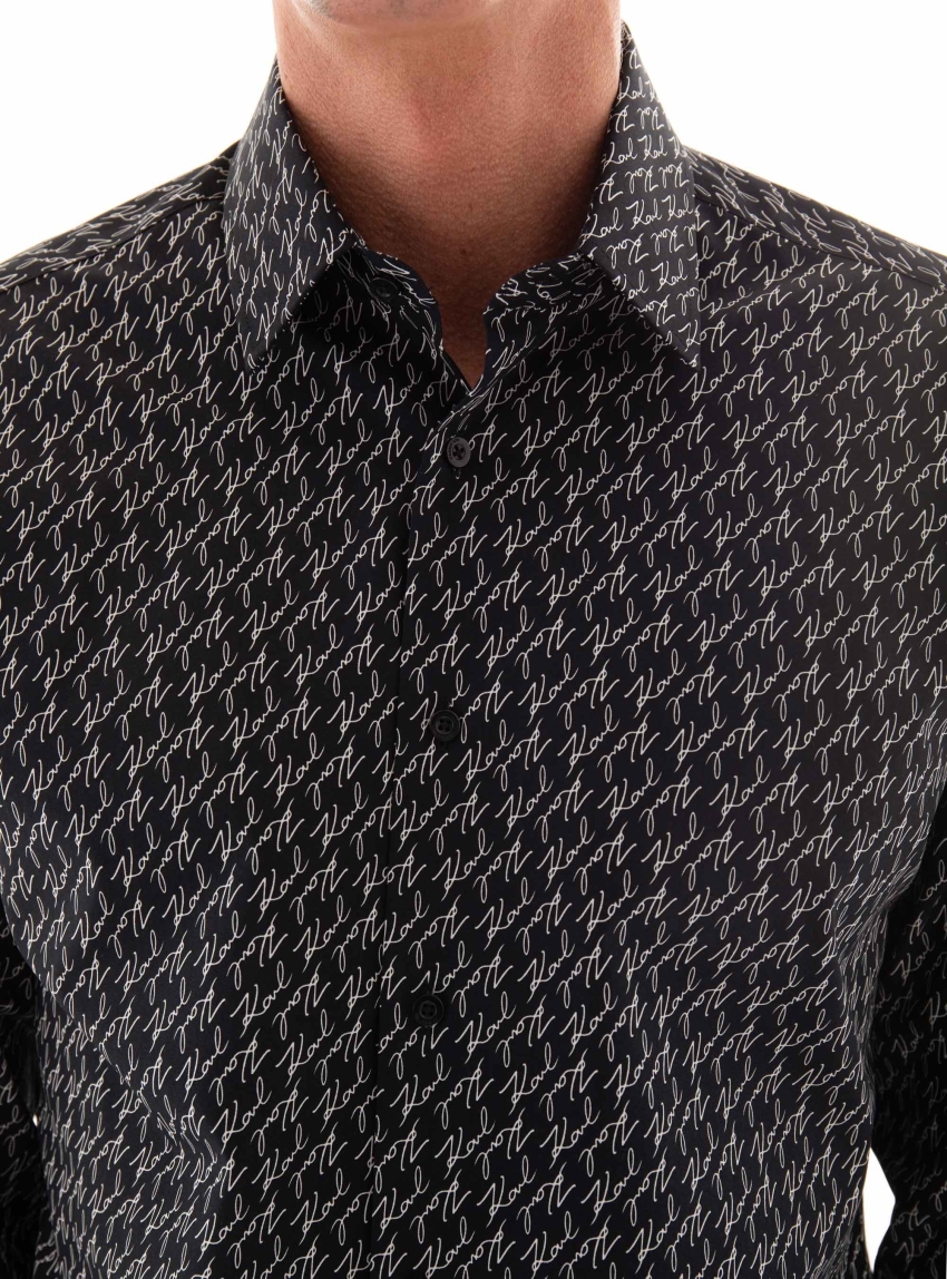 Karl Lagerfeld Modern Fit Shirt - Black