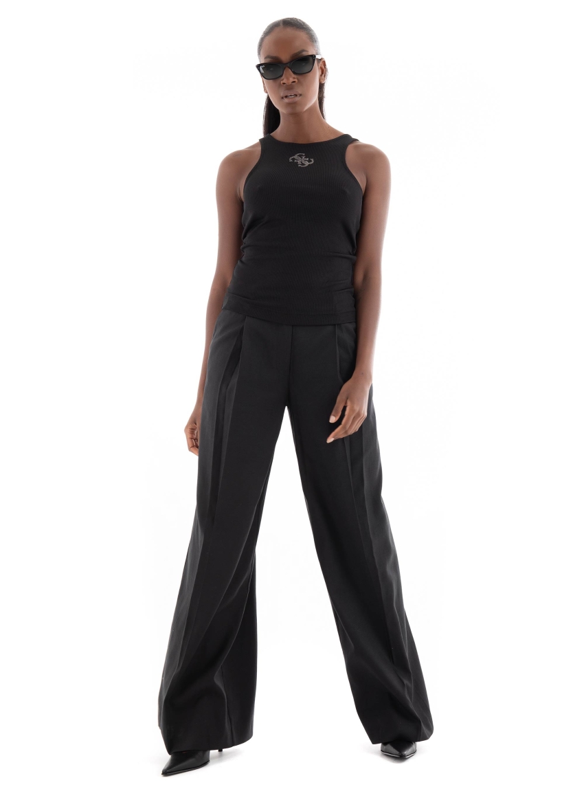 Karl Lagerfeld Wide Leg Pants - Black