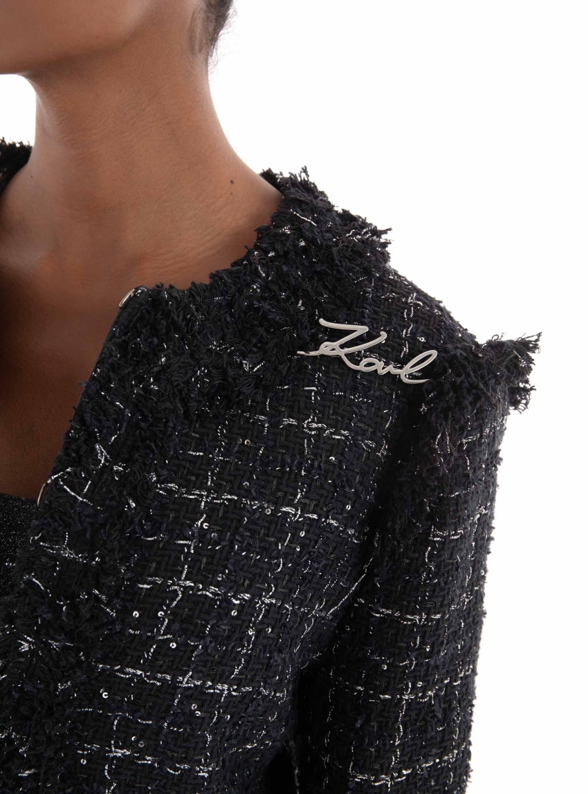 Karl Lagerfeld Boucle Jacket - Black