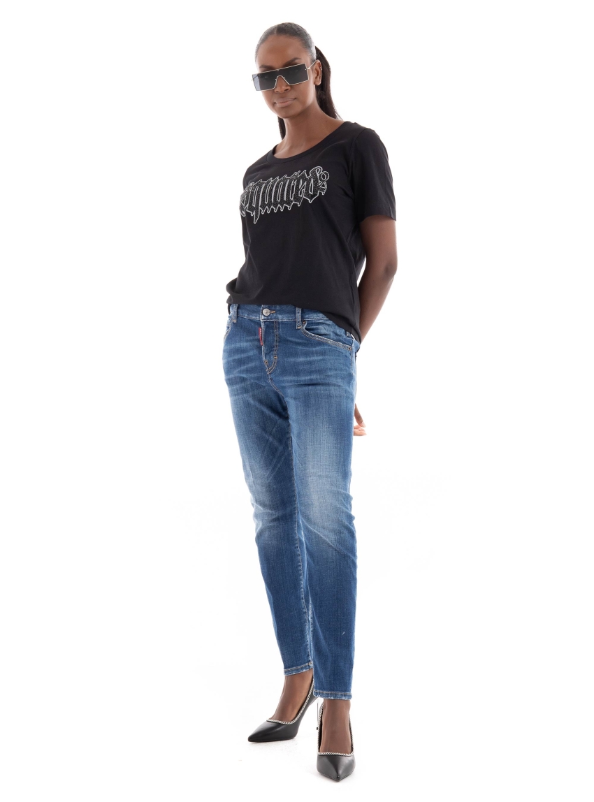 Dsquared D2 Goth Toy Box Fit Tee - Black