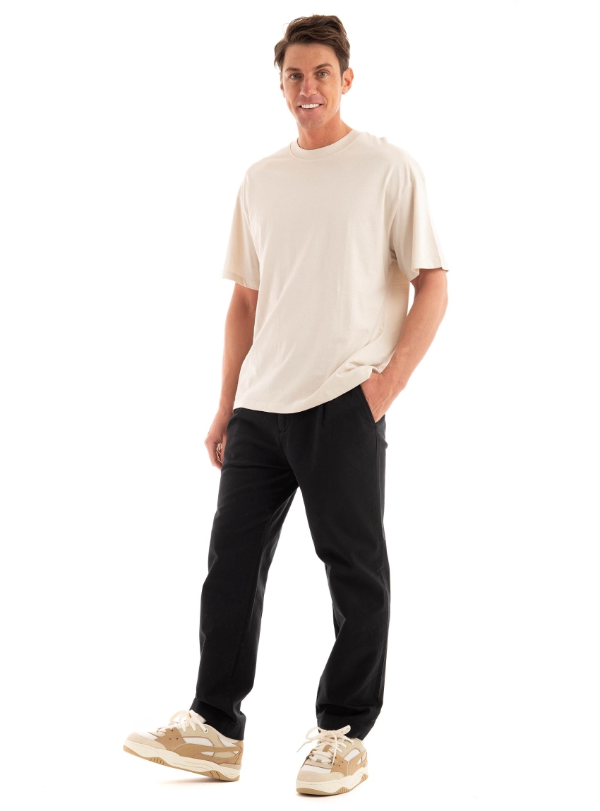 Jack & Jones Bradley O-Neck Tee - Light Beige