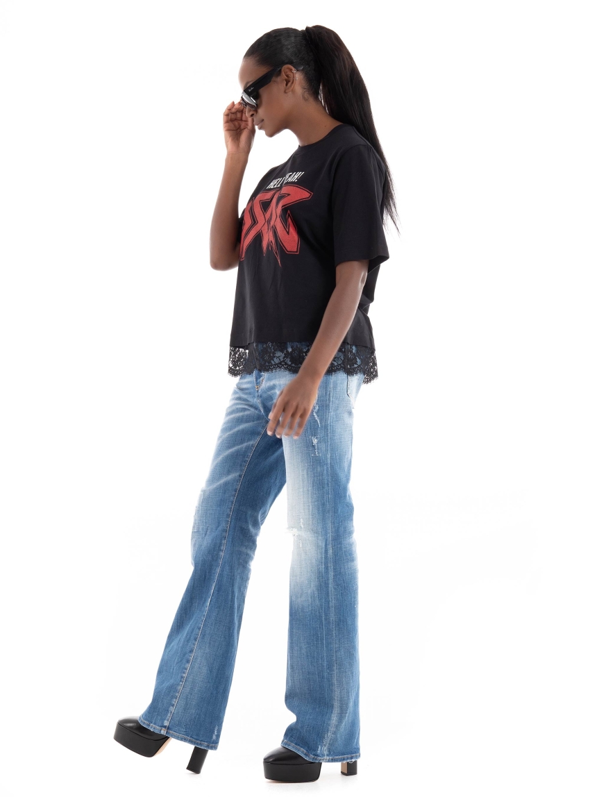 Dsquared2 Hell Yeah! Easy Fit Tee - Black
