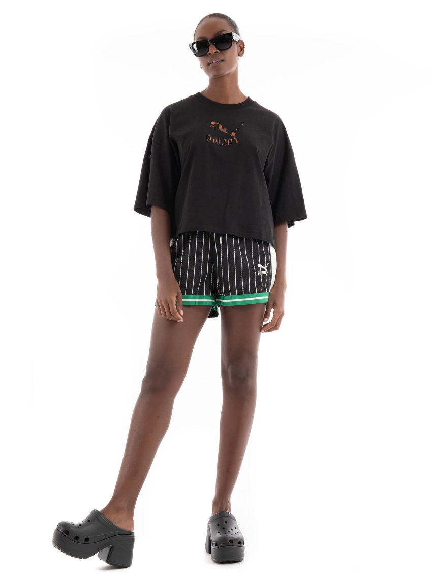 Puma Classics Kitten Logo Infill Tee - Black