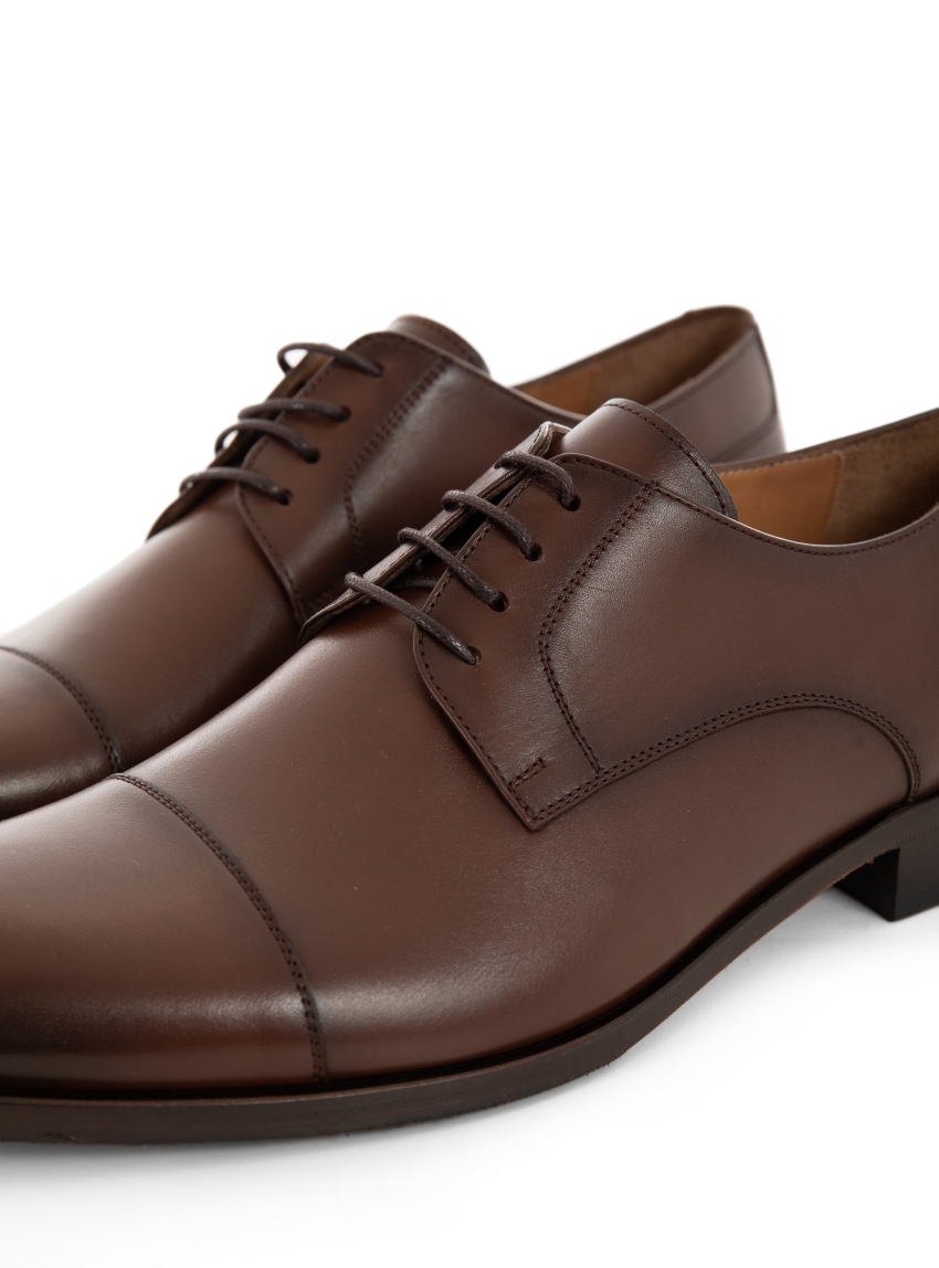 Per La Moda Leather Shoes - Brown