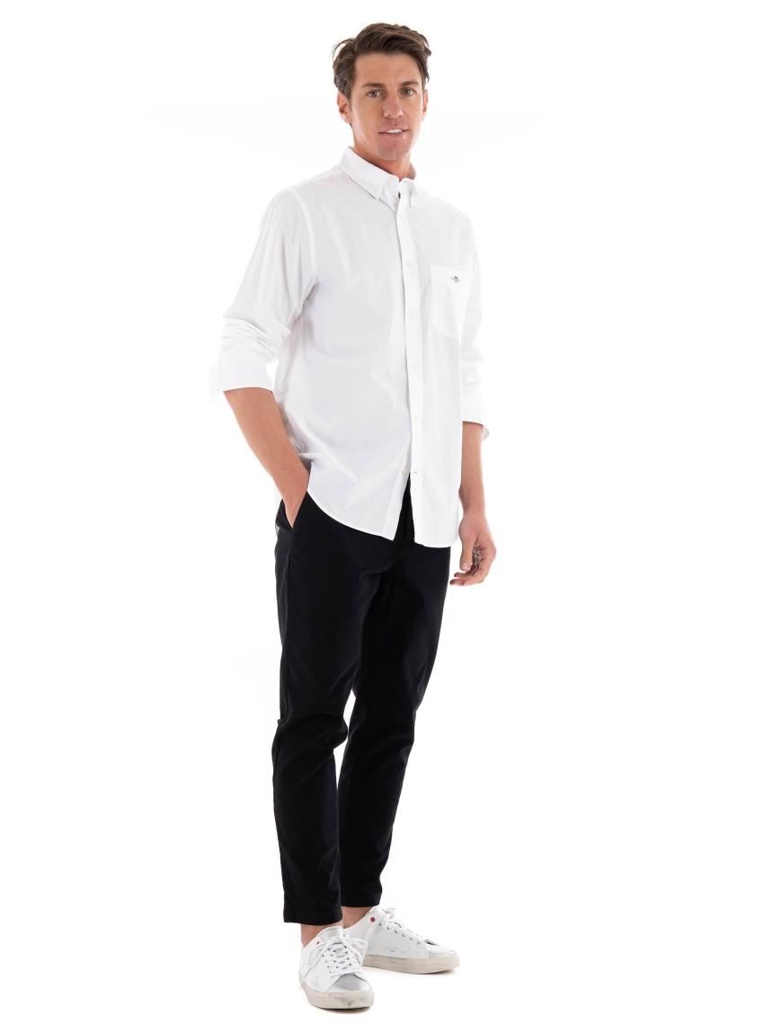Gant Regular Fit Poplin Shirt - White