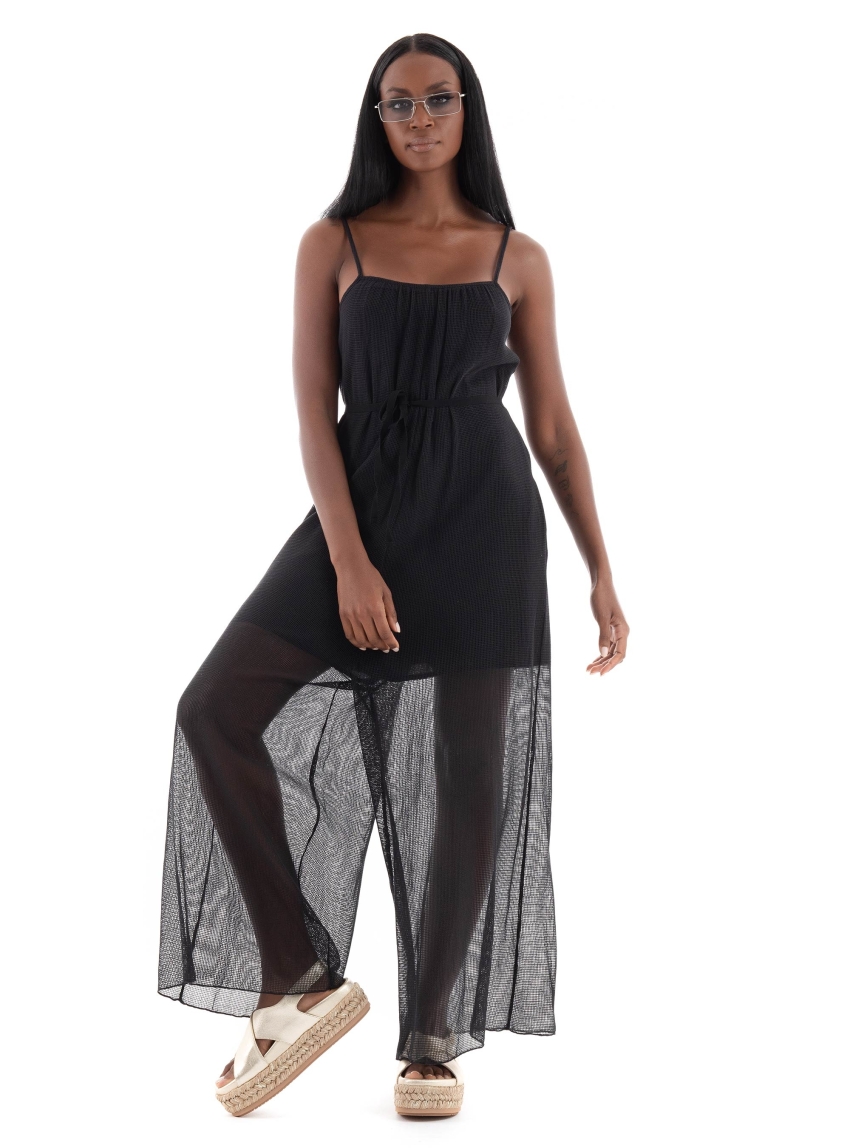 Ioanna Kourbela "Through The Net" Overall - Black