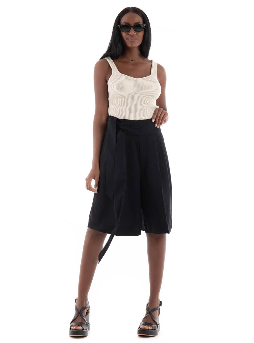 LAUREN Ralph Lauren Triple Georgette Shorts - Black