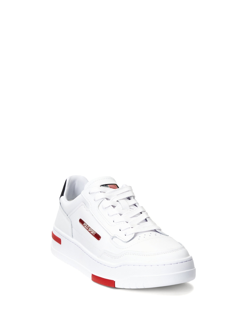 Polo Ralph Lauren Ps300 Leather Trainers - White