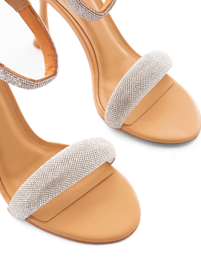 Carrano Heel Sandals - Dark Beige