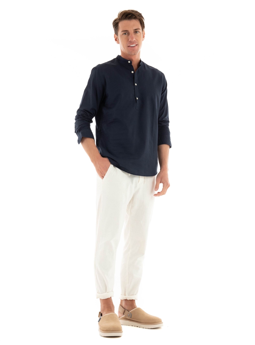Selected 172-Slimtape Brody Linen Pants - Off White
