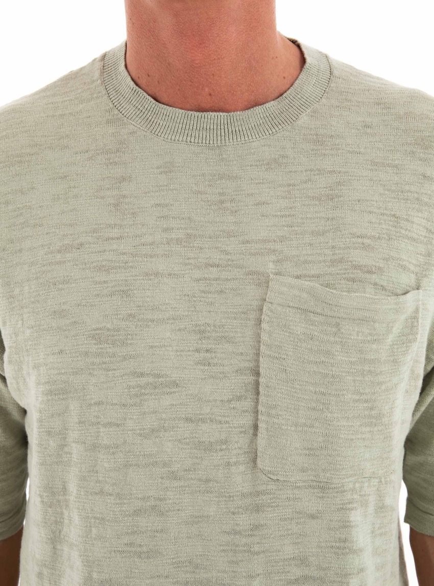 Jack & Jones Kevin Crew Neck Knit T-Shirt - Light Green