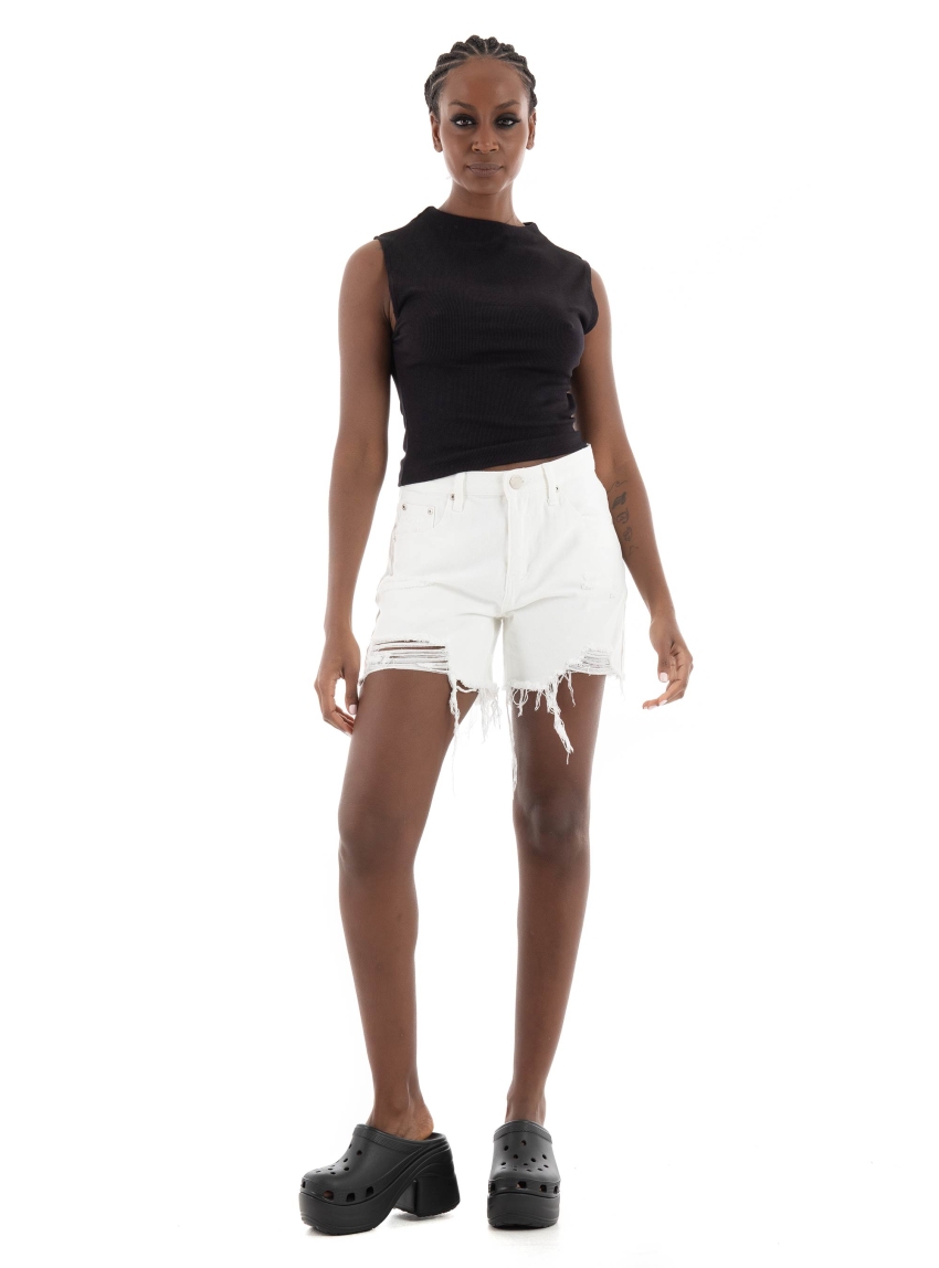 Glamorous Denim Shorts - White