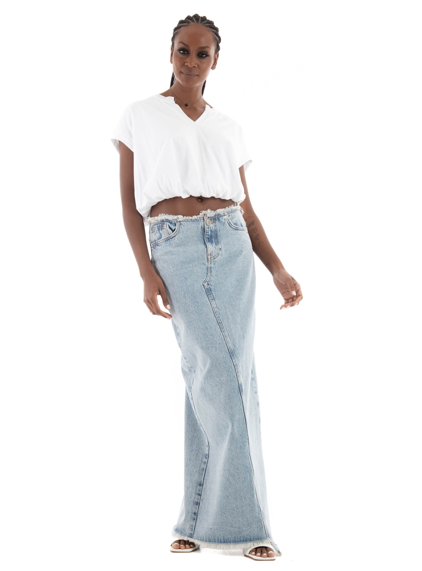 Four Minds Cropped Top - White