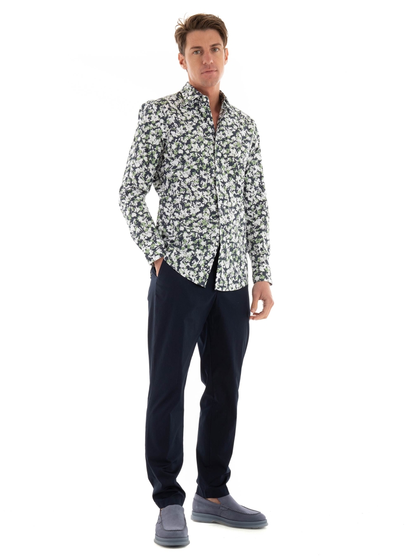 BOSS Relaxed Fit Pants P-Perin-W-CW-242F - Dark Blue