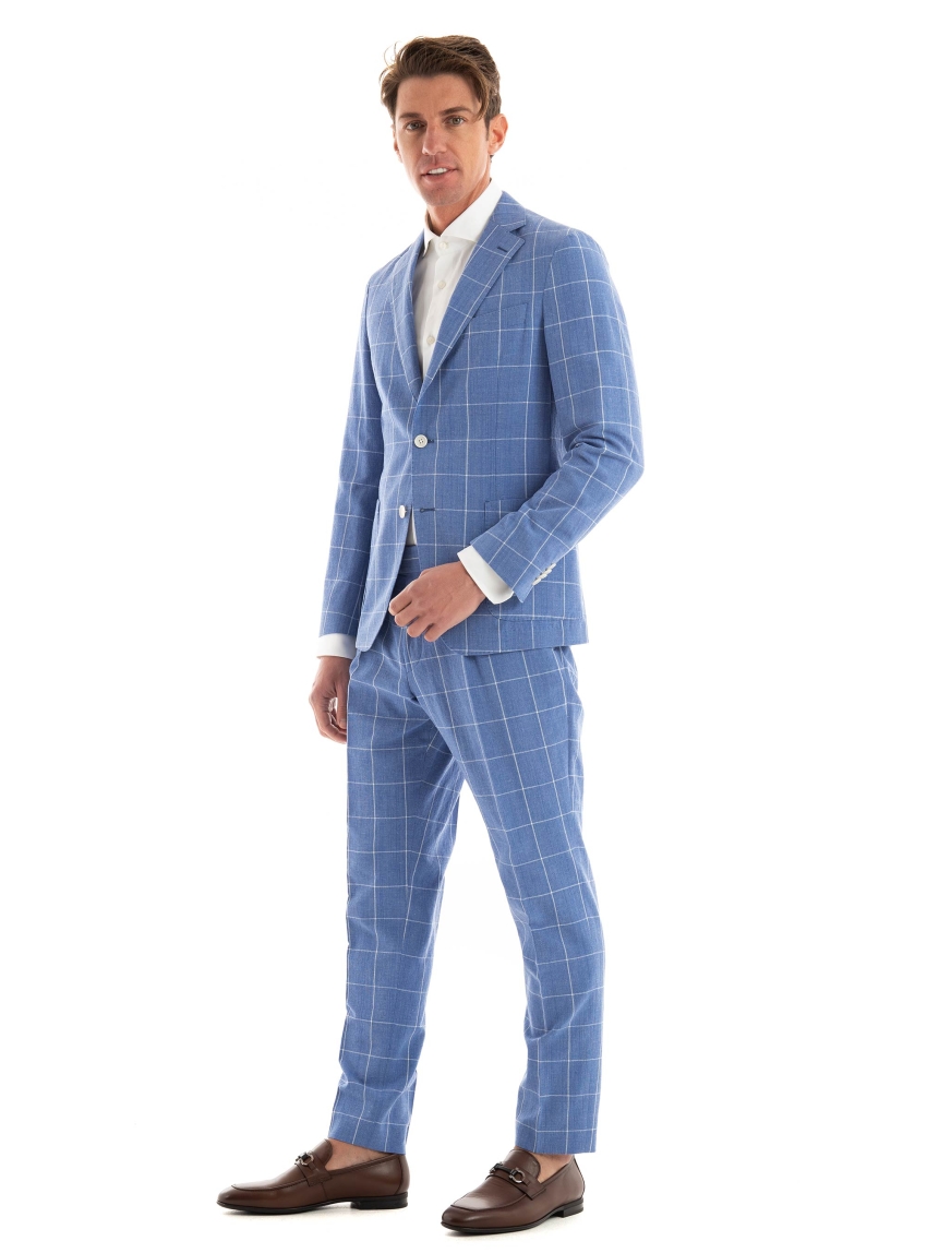 BOSS Slim Fit Suit C-Hanry-2Pcs-242 - Light Blue