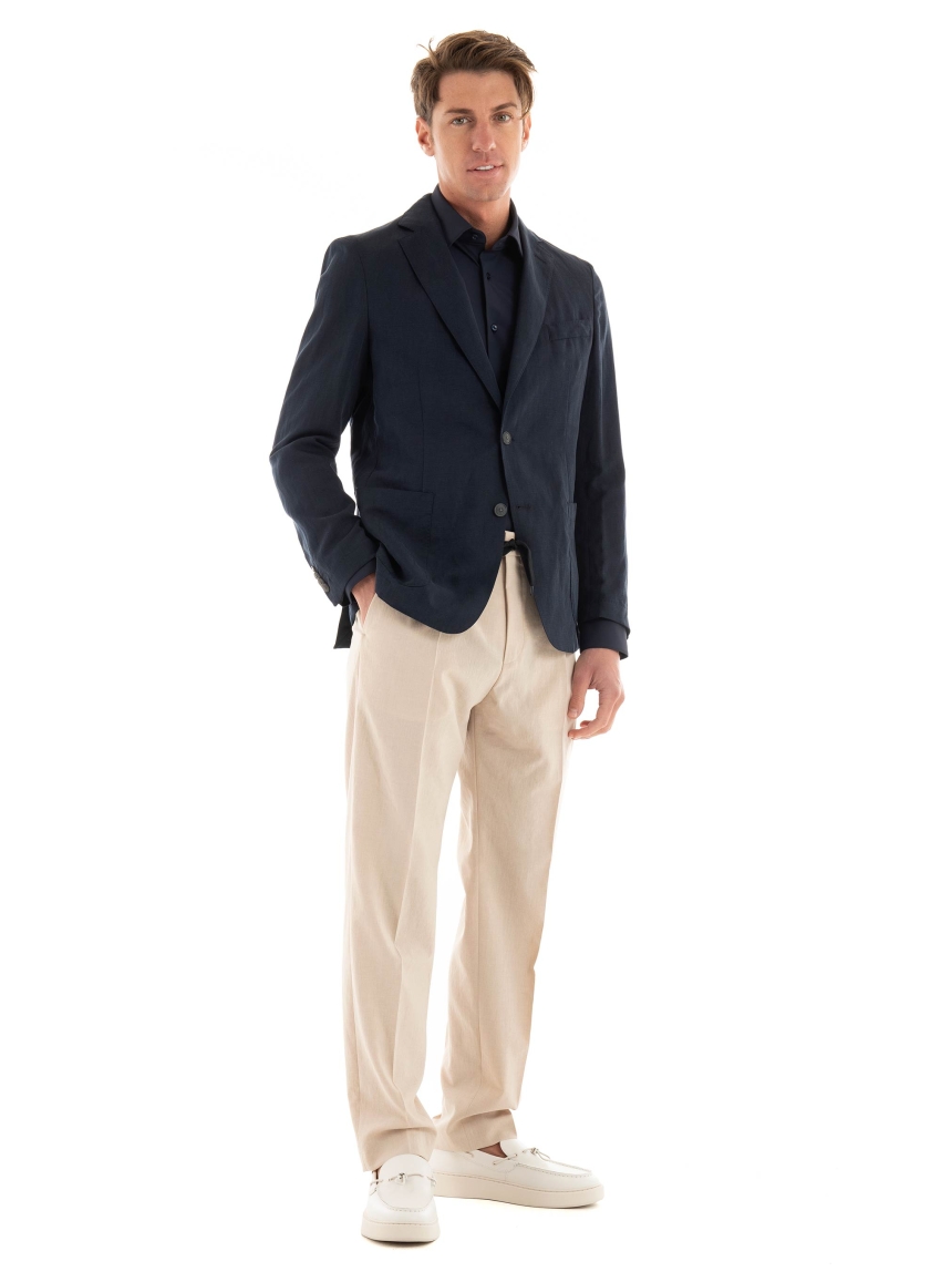 BOSS Slim Fit Blazer C-Hanry-Circ-242 - Dark Blue