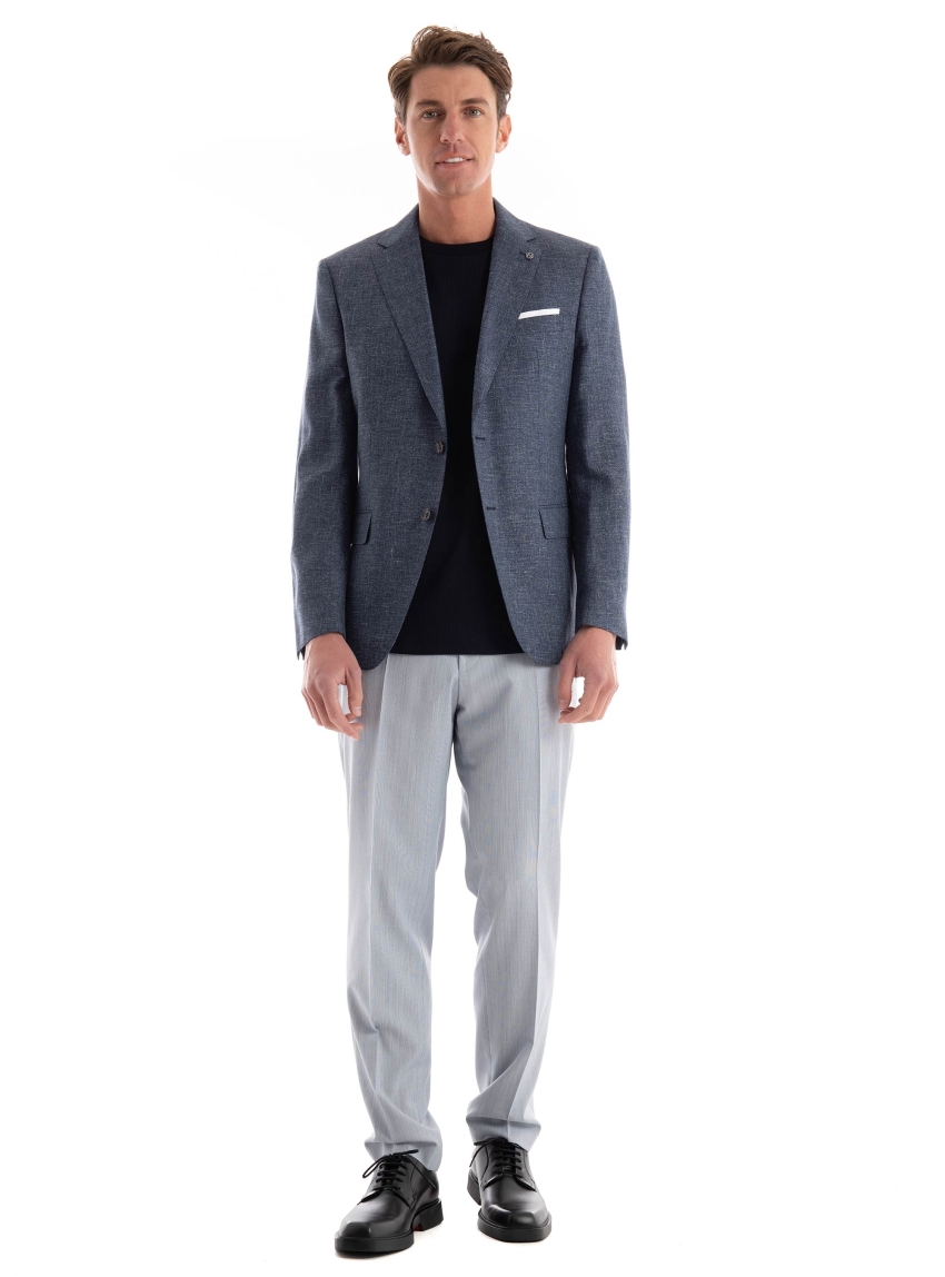 BOSS Slim Fit Pants H-Genius-DTL-242 - Light Blue