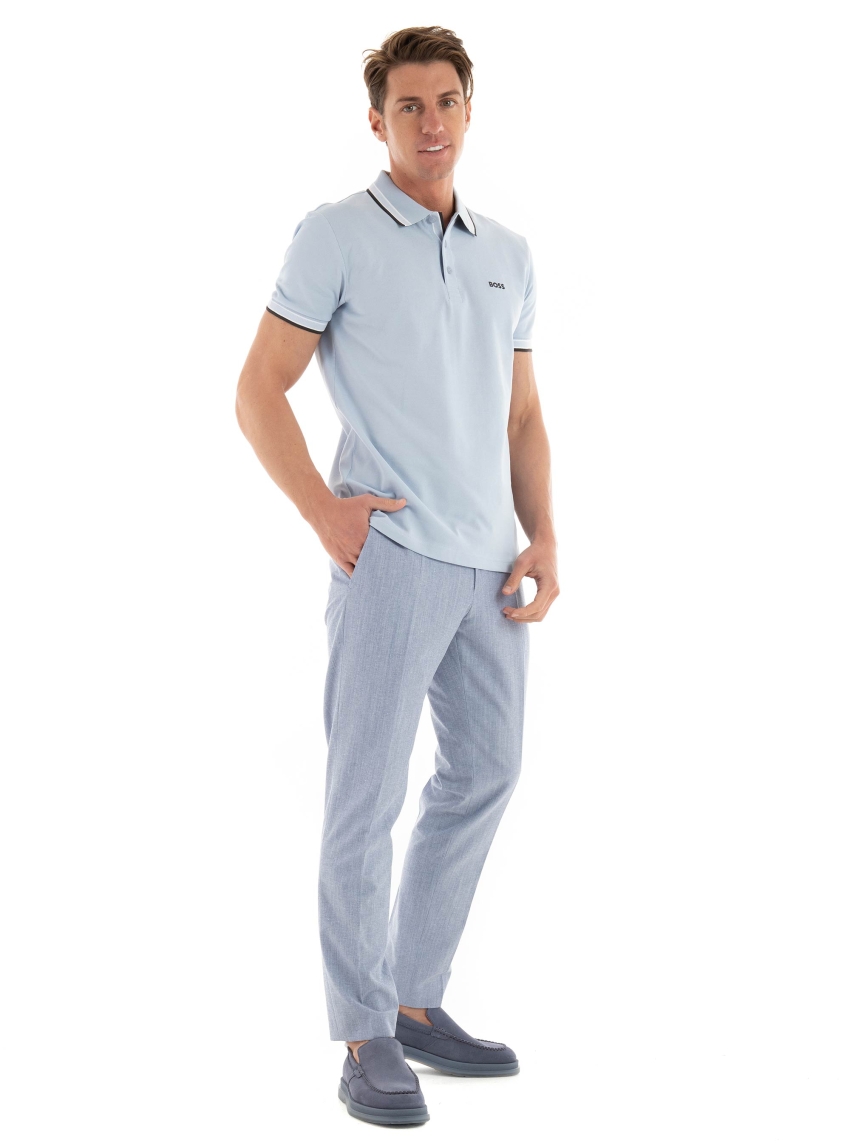 BOSS Slim Fit Pants H-Genius-242 - Light Blue