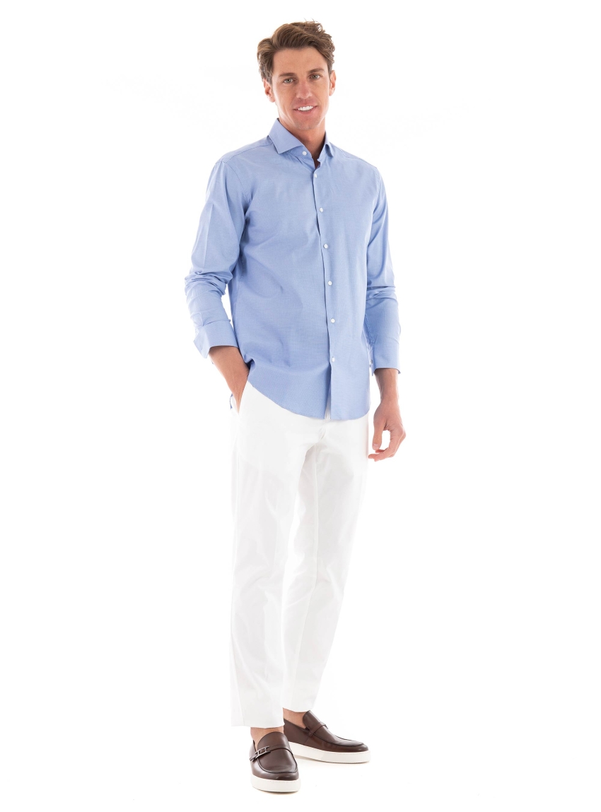 BOSS Regular Fit Shirt H-JOE-spread-C1-222 - Sky Blue