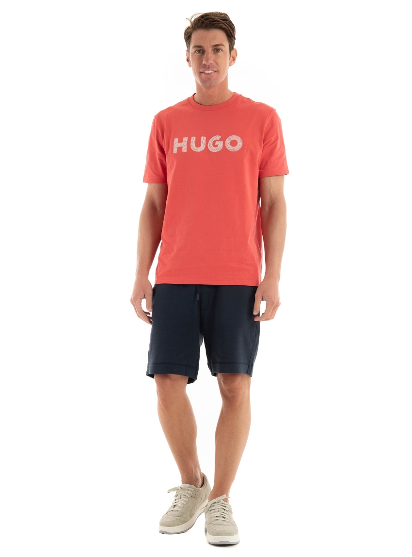 HUGO Regular Fit T-Shirt Drochet - Pale Red