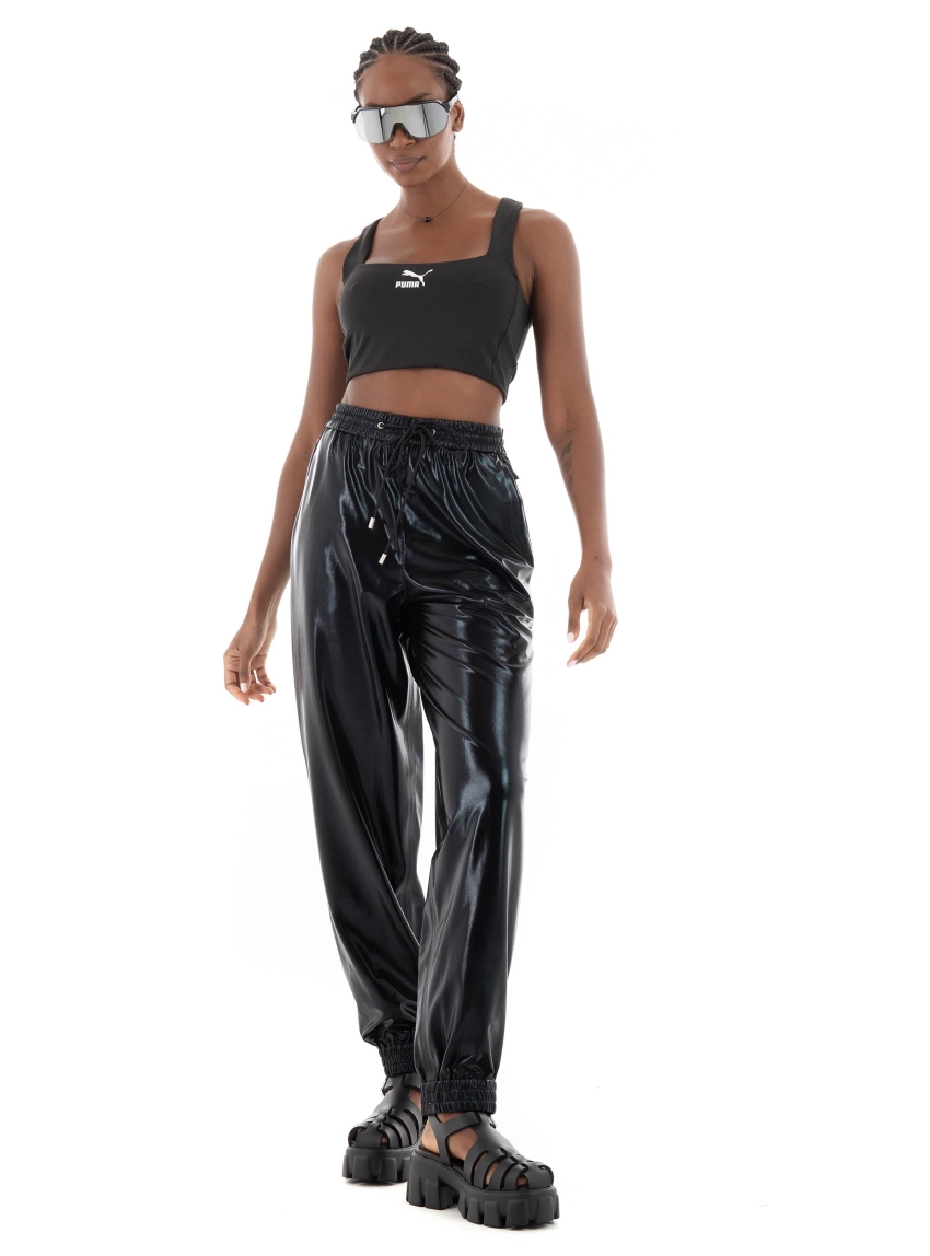 Puma T7 Crop Top - Black