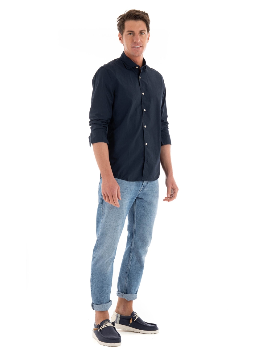 Marc O Polo Spread Collar Shirt - Navy