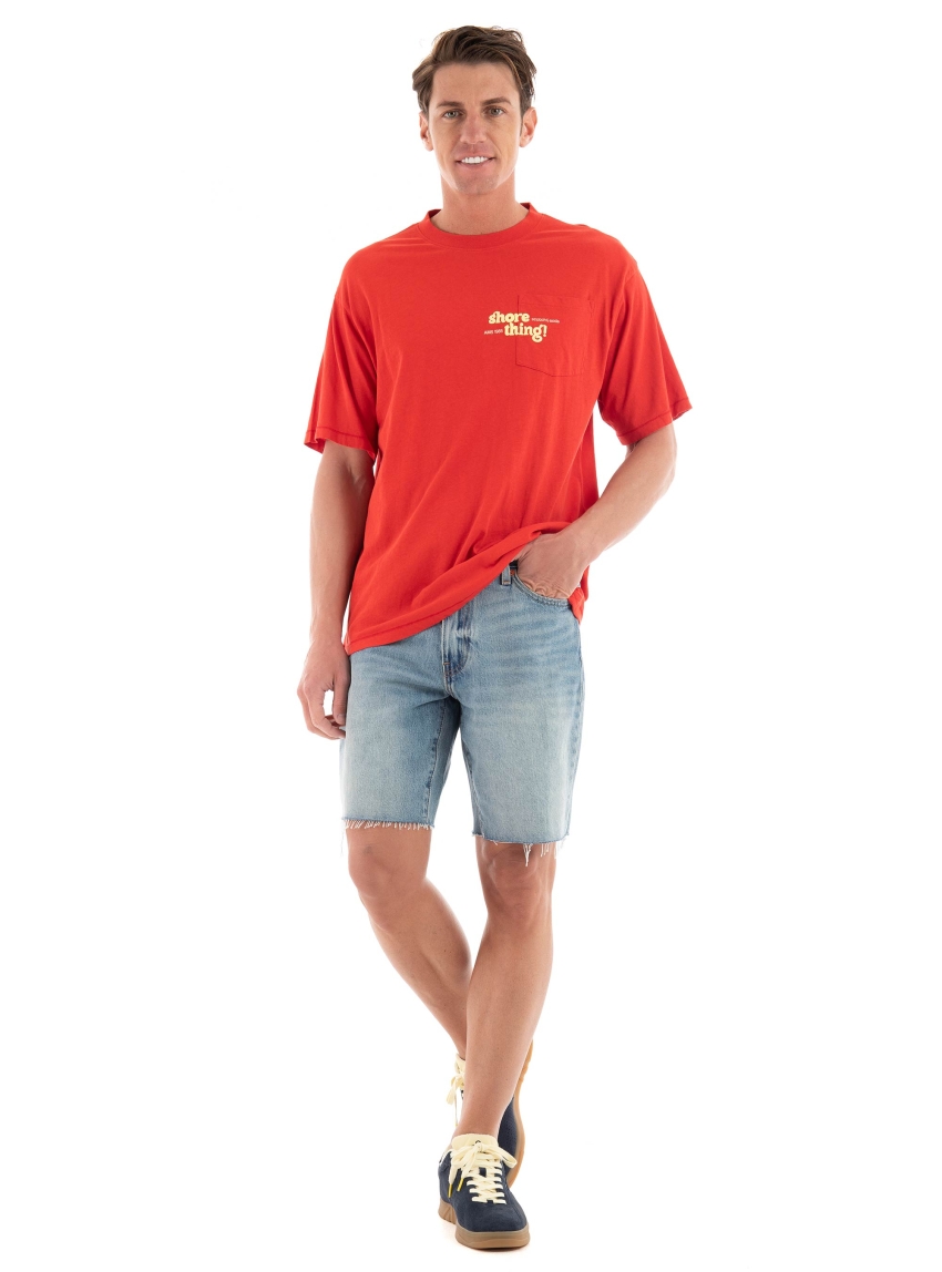 Scotch & Soda Artwork Pocket T-Shirt - Red