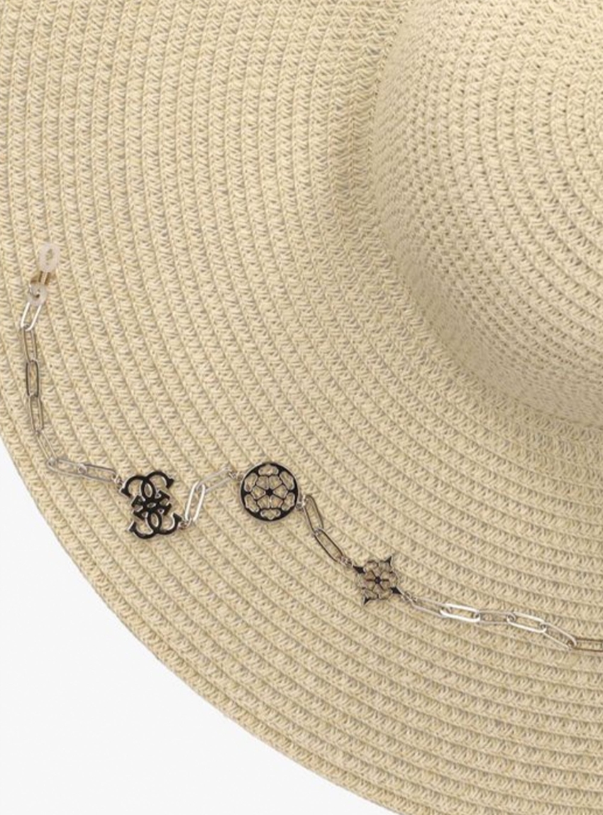 Guess Fedora Hat - Light Beige