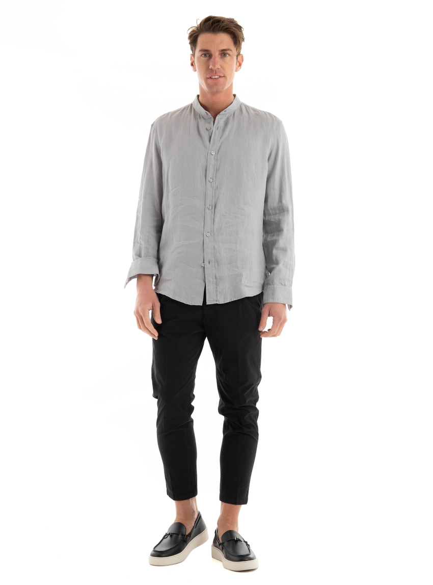Drykorn Tarok Casual Linen Shirt - Grey