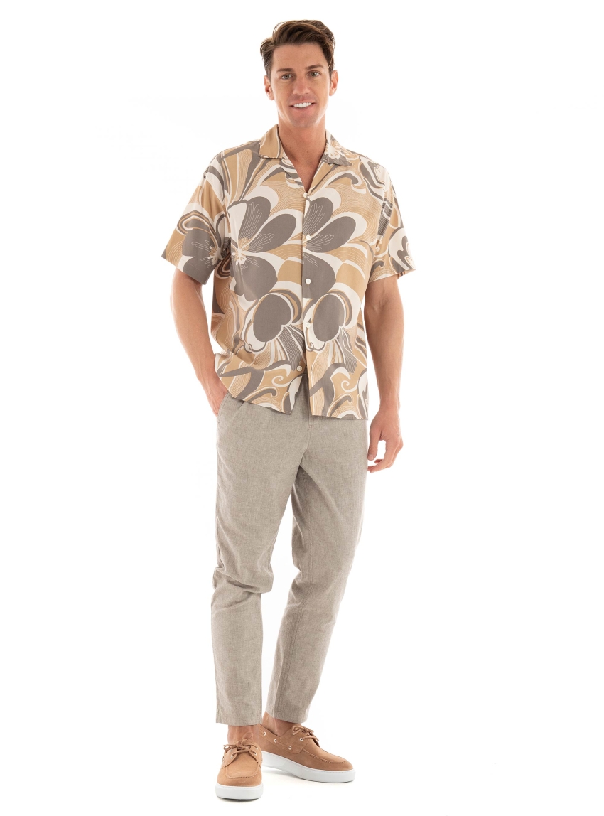 Jack & Jones Lapalma Resort Shirt - Beige