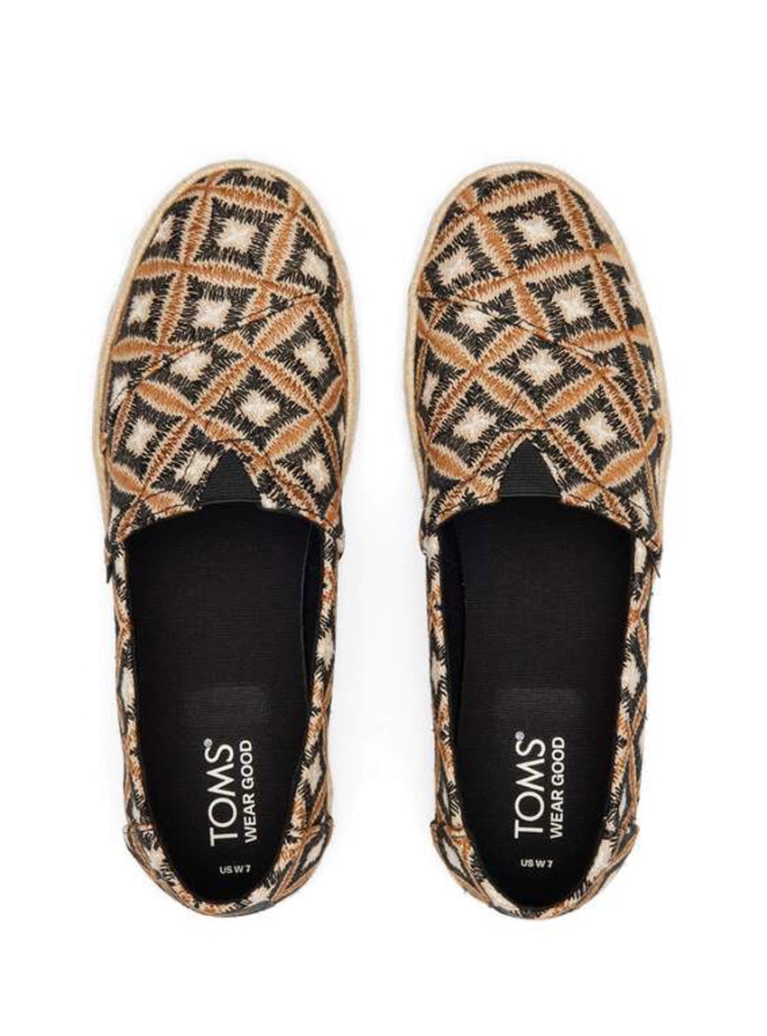 Toms Canvas Alpargata Espadrilles - Black